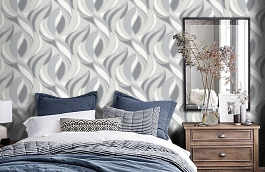 Обои PL72058-14 фото в интерьере спальни превью