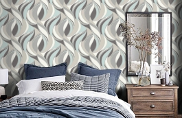 Обои PL72058-67 фото в интерьере спальни превью