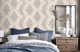 Обои PP72013-22 фото в интерьере спальни превью