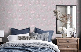 Обои SL71899-45 фото в интерьере спальни превью