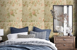 Обои VS71038-77 фото в интерьере спальни превью