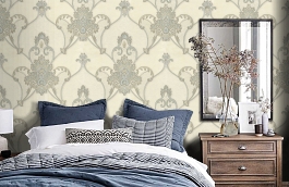 Обои 32003-6 фото в интерьере спальни превью