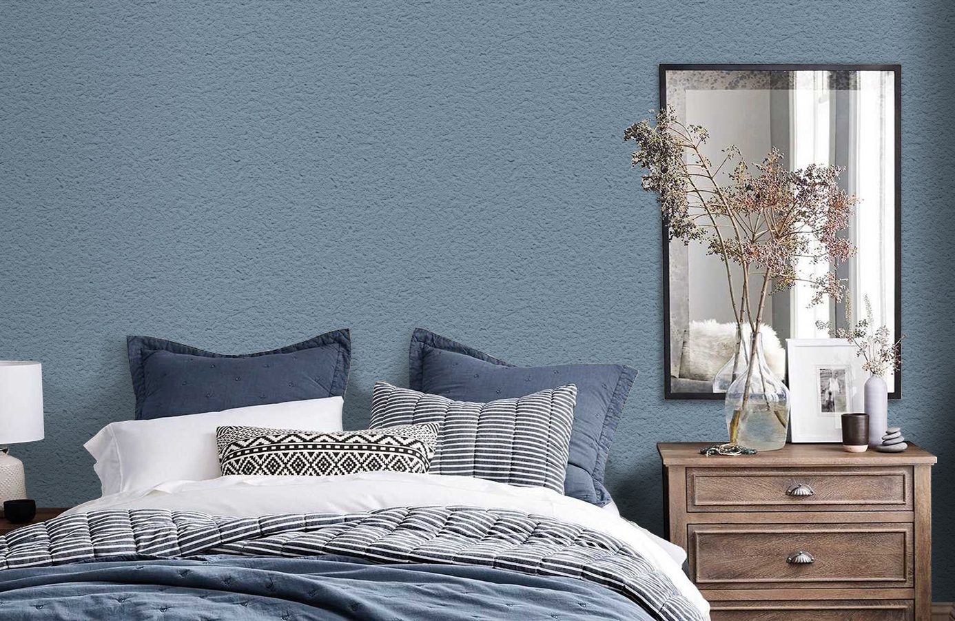 Обои 65438-23 фото в интерьере спальни