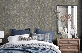 Обои 39406-3 фото в интерьере спальни превью