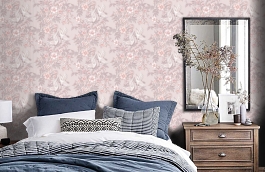 Обои PC72090-25 фото в интерьере спальни превью