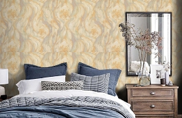 Обои R23618 фото в интерьере спальни превью