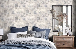 Обои VV71920-24 фото в интерьере спальни превью