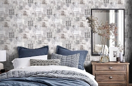 Обои VV71920-41 фото в интерьере спальни превью