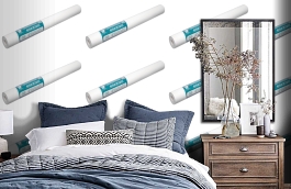 Обои 5010-130 фото в интерьере спальни превью