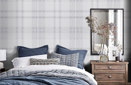 Обои 54417-1 фото в интерьере спальни превью