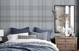 Обои 54417-7 фото в интерьере спальни превью