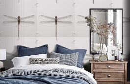 Обои 54426-6 фото в интерьере спальни превью