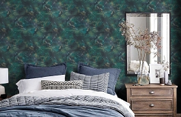 Обои 10842-03 фото в интерьере спальни превью