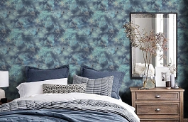 Обои 10842-04 фото в интерьере спальни превью