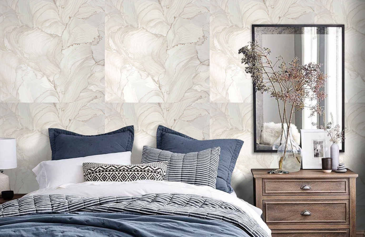 Обои 285911 фото в интерьере спальни