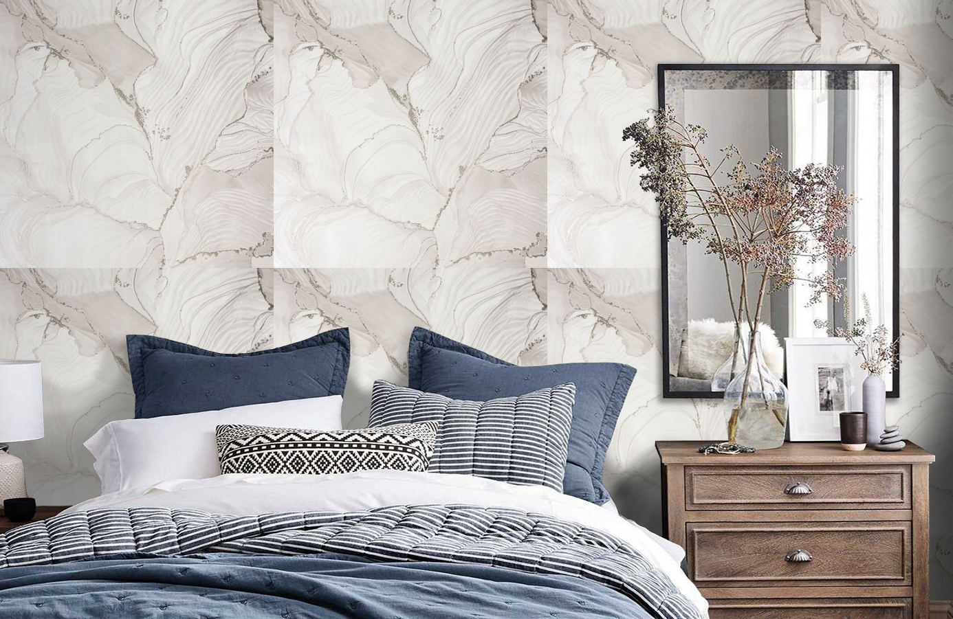 Обои 285914 фото в интерьере спальни