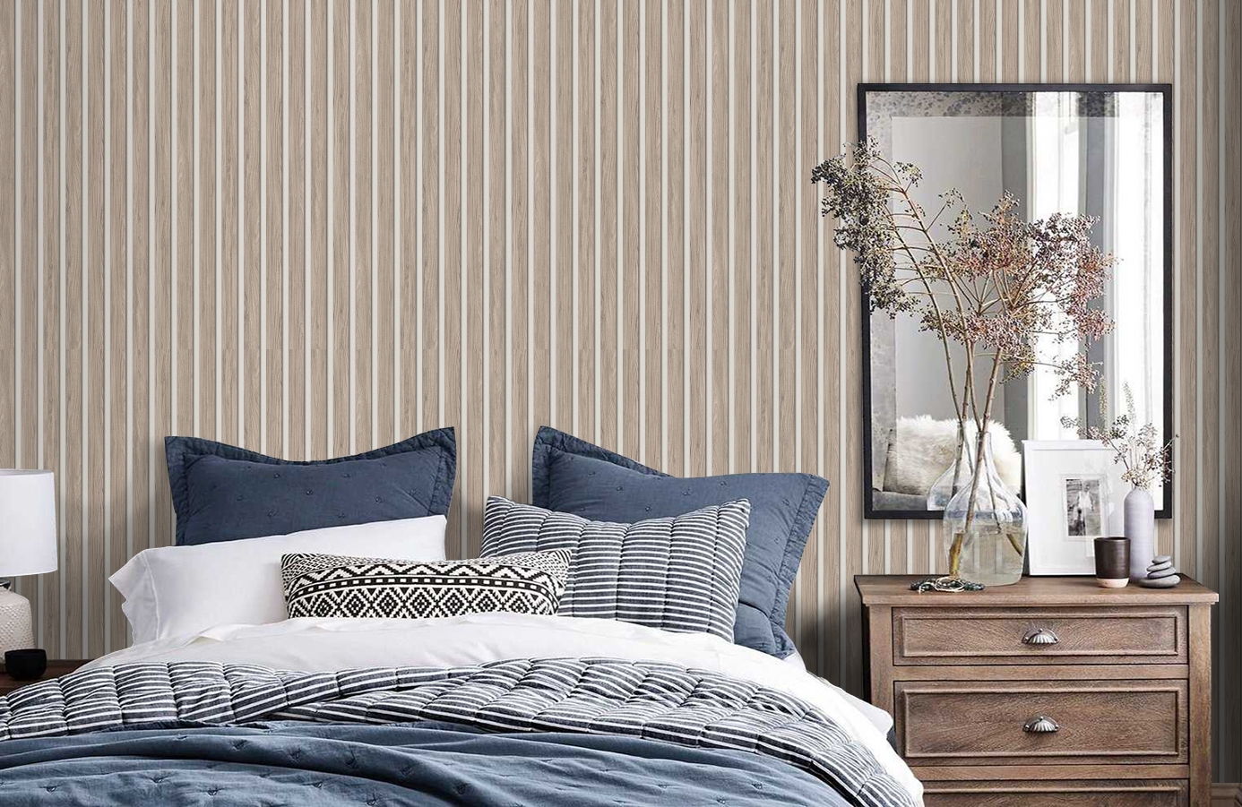 Обои 286287 фото в интерьере спальни