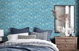 Обои 84211-6 фото в интерьере спальни превью