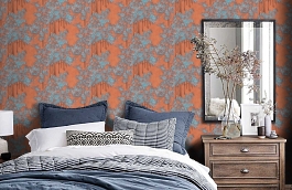 Обои 84213-5 фото в интерьере спальни превью