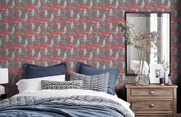 Обои 84215-6 фото в интерьере спальни превью