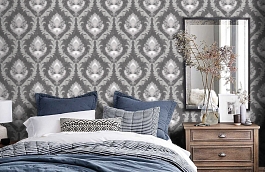 Обои 20182-15 фото в интерьере спальни превью