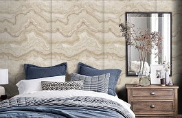 Обои 39702-1 фото в интерьере спальни превью