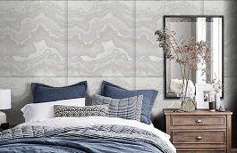 Обои 39702-4 фото в интерьере спальни превью