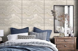 Обои 39702-5 фото в интерьере спальни превью