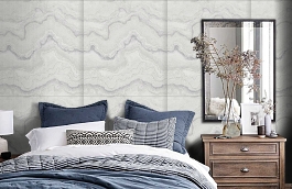 Обои 39702-6 фото в интерьере спальни превью