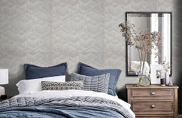 Обои R23706 фото в интерьере спальни превью