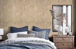 Обои R23717 фото в интерьере спальни превью