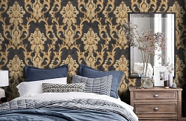 Обои Z34929 фото в интерьере спальни превью