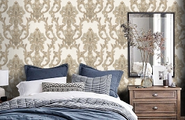 Обои Z34933 фото в интерьере спальни превью