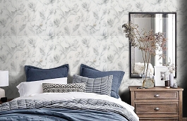 Обои 10981-01 фото в интерьере спальни превью