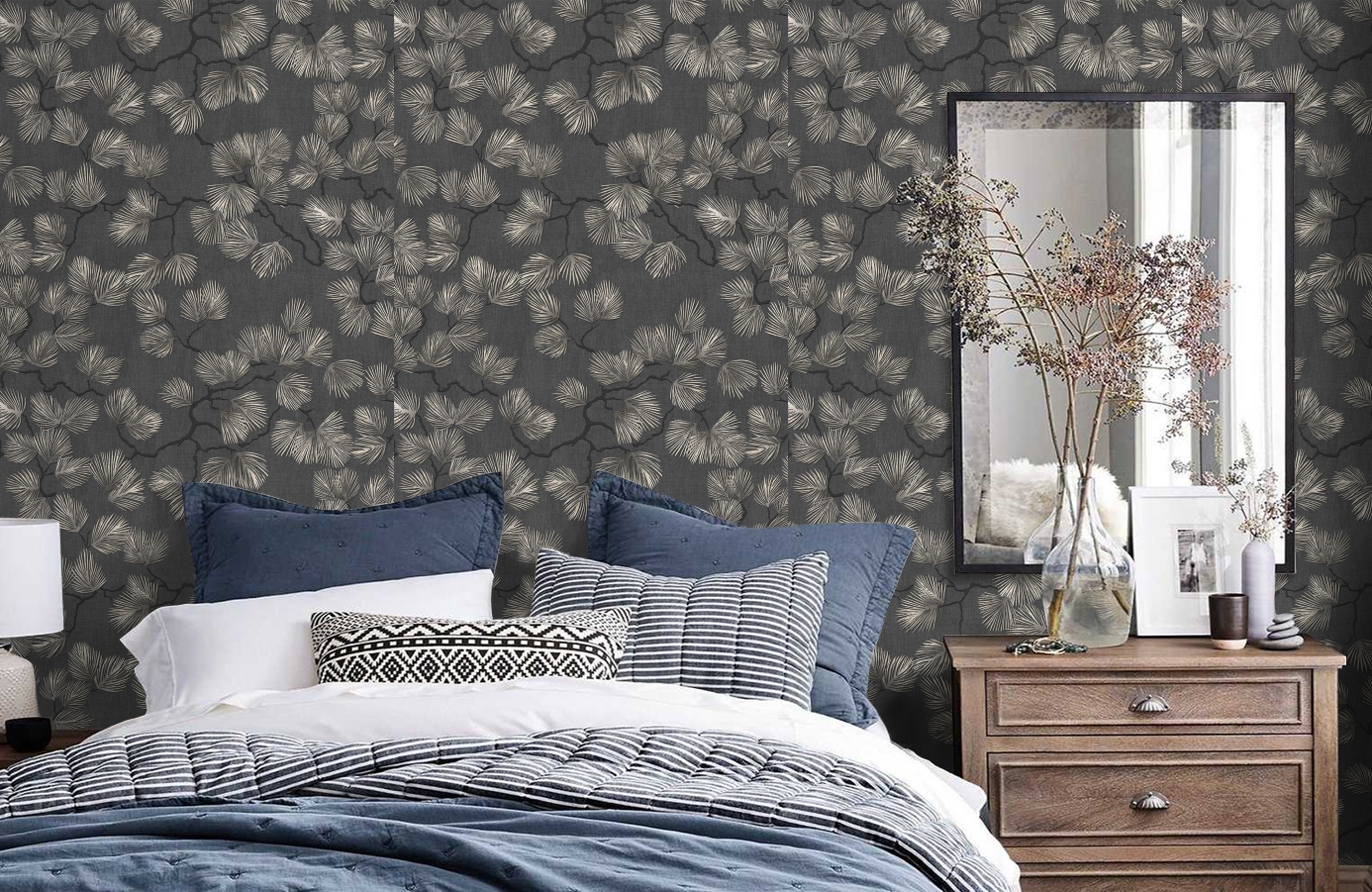 Обои 287009 фото в интерьере спальни