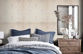 Обои R28014 фото в интерьере спальни превью