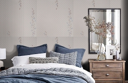Обои 15018-6 фото в интерьере спальни превью