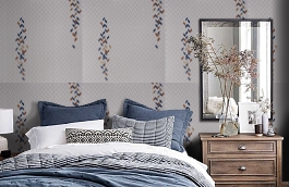 Обои 15018-9 фото в интерьере спальни превью