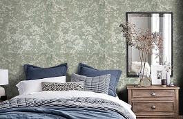 Обои 15022-6 фото в интерьере спальни превью