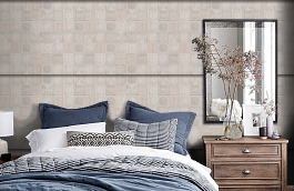 Обои 4318-2 фото в интерьере спальни превью