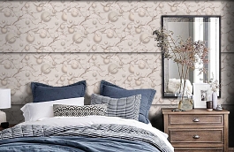 Обои 4330-4 фото в интерьере спальни превью