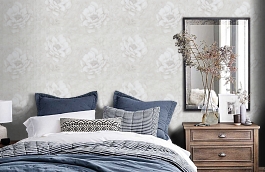 Обои PL72255-12 фото в интерьере спальни превью