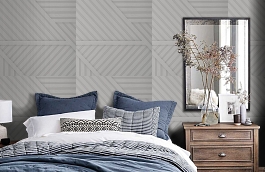 Обои 54432-2 фото в интерьере спальни превью