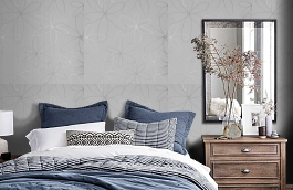 Обои 54435-4 фото в интерьере спальни превью