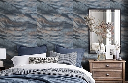 Обои ER71218 фото в интерьере спальни превью