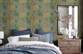 Обои R23801 фото в интерьере спальни превью