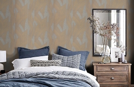 Обои R23820 фото в интерьере спальни превью