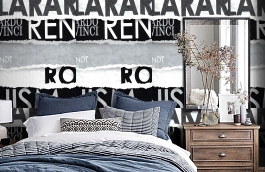 Обои 54200-5 фото в интерьере спальни превью