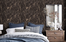 Обои R23925 фото в интерьере спальни превью