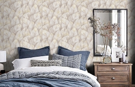 Обои 1077-02 фото в интерьере спальни превью